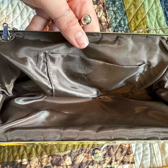 Vintage Brown Beaded Y2K Small Formal Shoulder Bag - Picture 5 of 6